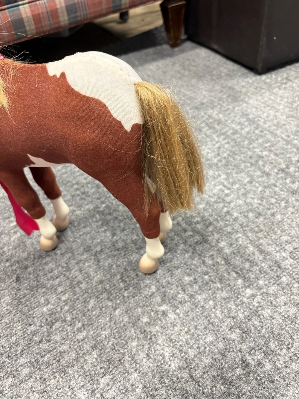 American Girl Pinto Paint Pony with Pink Ribbon 2004